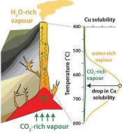CO2-fluxing collapses metal mobility in magmatic vapou